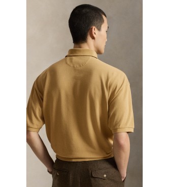 Polo Ralph Lauren Beige piqué polo met relaxed fit