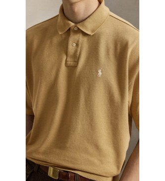 Polo Ralph Lauren Beige piqué polo met relaxed fit