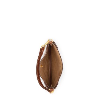 Polo Ralph Lauren Braune Polo ID Handtasche aus Leder