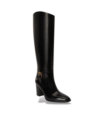 Lauren Ralph Lauren Stivale alto Raelynn in pelle lucida nera