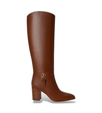 Lauren Ralph Lauren Botas de piel Raelynn marrón
