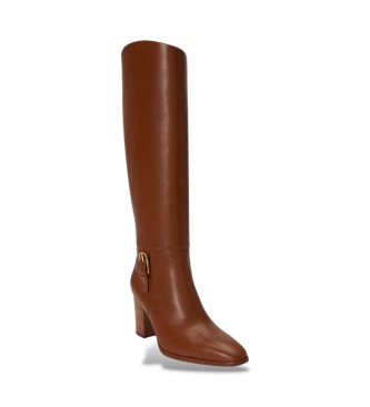 Lauren Ralph Lauren Botas de piel Raelynn marrón