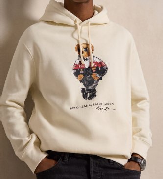 Polo Ralph Lauren Sudadera de felpa con Polo Bear beige