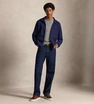 Polo Ralph Lauren Veste de sport en maille double marine