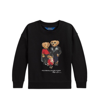 Polo Ralph Lauren Felpa con famiglia di Polo Bears nero