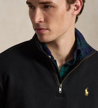 Polo Ralph Lauren Sweat à demi-fermeture éclair noir