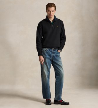 Polo Ralph Lauren Sweat à demi-fermeture éclair noir