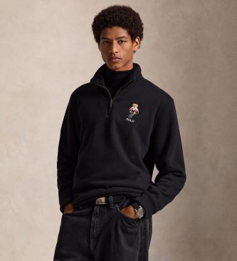 Polo Ralph Lauren Polo Estate-Rib com Polo Bear preto