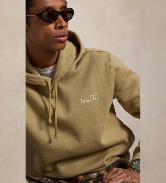 Polo Ralph Lauren Pulover iz flisa z zelenim medvedkom Polo Bear