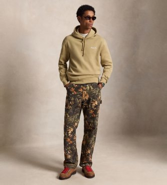 Polo Ralph Lauren Pulover iz flisa z zelenim medvedkom Polo Bear