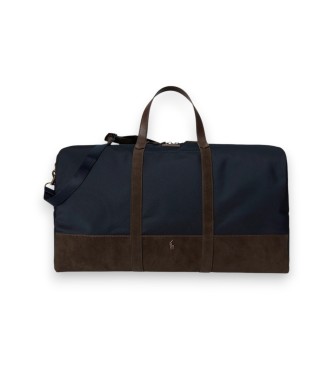 Polo Ralph Lauren Bolsa de viagem com debrum em camurça marinho