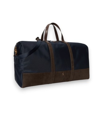 Polo Ralph Lauren Bolsa de viagem com debrum em camurça marinho