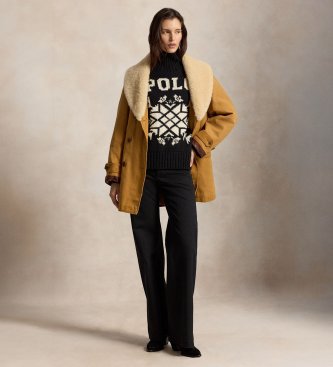 Polo Ralph Lauren Pull en laine à col roulé noir