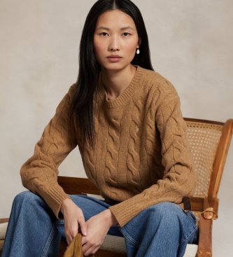 Polo Ralph Lauren Pullover aus Wolle und Kaschmir in Beige