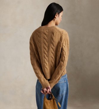 Polo Ralph Lauren Pullover aus Wolle und Kaschmir in Beige
