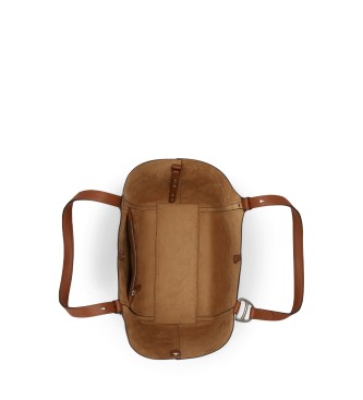 Lauren Ralph Lauren Stor Tasha tote-taske i brunt nappaskind
