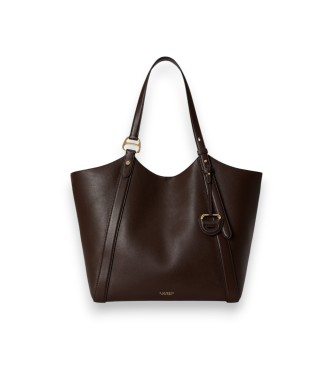 Lauren Ralph Lauren Stor Tasha tote-taske i brunt nappaskind