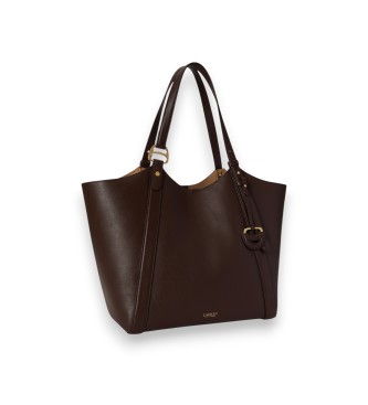 Lauren Ralph Lauren Stor Tasha tote-taske i brunt nappaskind