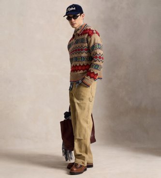 Polo Ralph Lauren Fair Isle sweater i multifarvet uldblanding