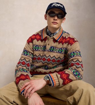 Polo Ralph Lauren Fair Isle sweater i multifarvet uldblanding