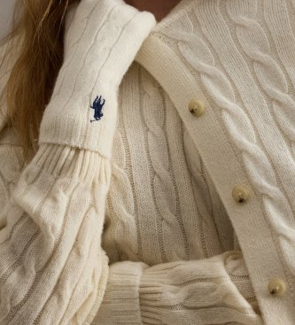 Polo Ralph Lauren Beige wool and cashmere gloves