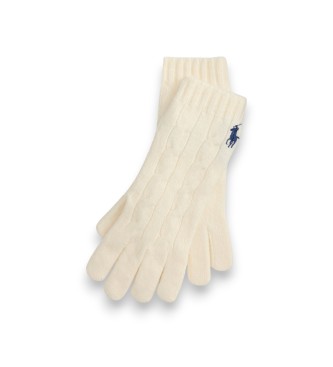 Polo Ralph Lauren Beige wool and cashmere gloves