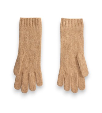 Polo Ralph Lauren Bruine handschoenen van wol en kasjmier