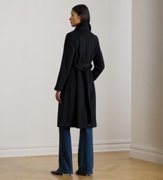 Lauren Ralph Lauren Cappotto doppiopetto in misto lana nero