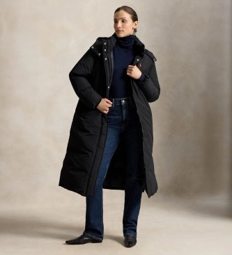 Polo Ralph Lauren Srednje topla puhovka v črni barvi