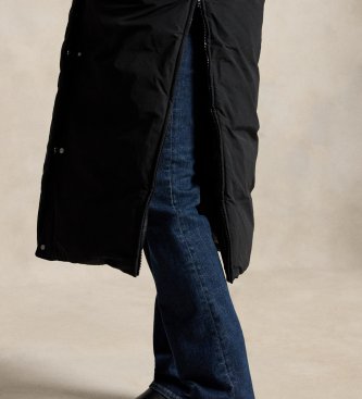 Polo Ralph Lauren Srednje topla puhovka v črni barvi