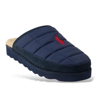 Polo Ralph Lauren Blauwe Trim pantoffels