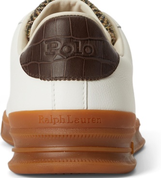 Polo Ralph Lauren Zapatillas Court III blanco/marrón multicolor