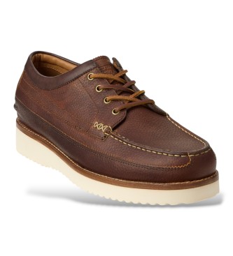 Polo Ralph Lauren Braune Ranger Mokassins aus Leder