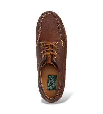 Polo Ralph Lauren Braune Ranger Mokassins aus Leder