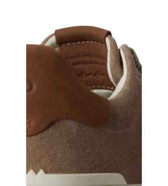 Polo Ralph Lauren Baskets RLite Court en daim marron