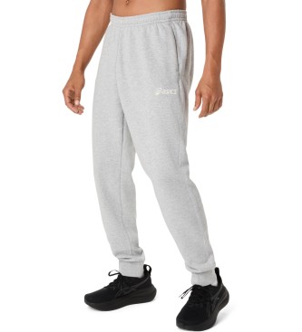Asics Logo Fleece Hose grau