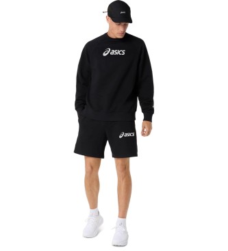 Asics Logo Fleece Crew Sweatshirt black
