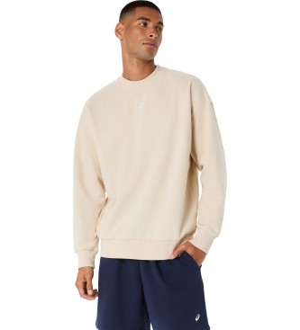 Asics Beige Relaxed Fleece Sweatshirt