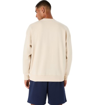 Asics Beige Relaxed Fleece Sweatshirt