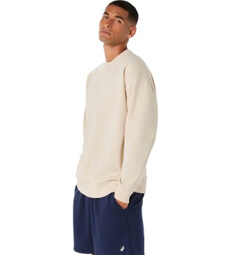 Asics Beige Relaxed Fleece Sweatshirt