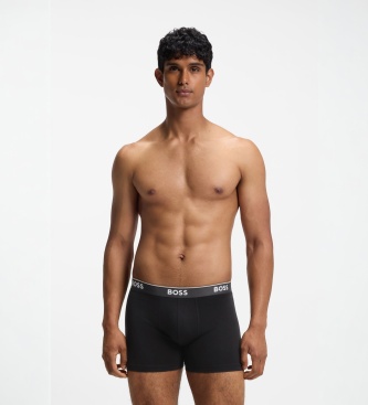 BOSS Conjunto de 3 Cuecas Power preto