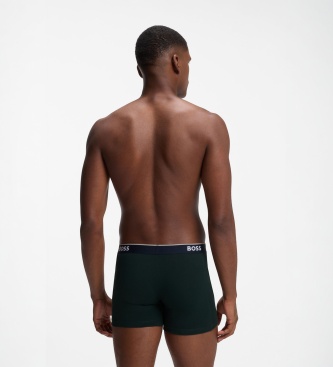 BOSS Set 3 Bóxers estampados marino