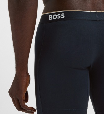 BOSS Set van 3 lange boxershorts Power multicolor