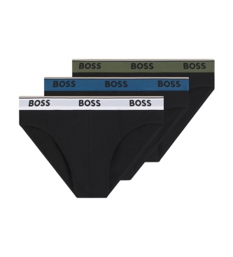 BOSS Set 3 Slips Power negro