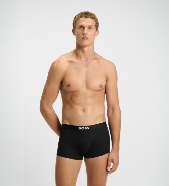 BOSS Conjunto de 3 Cuecas Boxer Lisas preto, verde