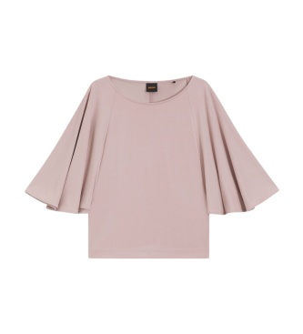BOSS Blouse manche cloche rose