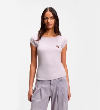 BOSS T-shirt Etine Lilla