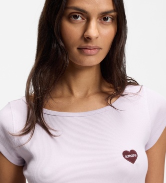 BOSS T-shirt Etine Lilla