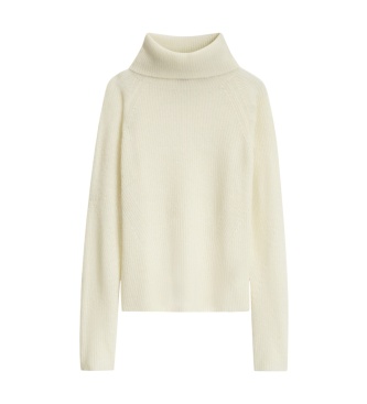 BOSS Camisola gola alta branco quebrado