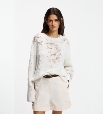 BOSS Camisola Foira branca